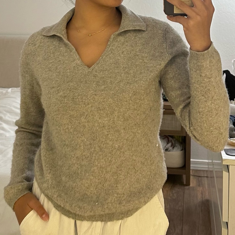 Grey Fuzzy Long Sleeve